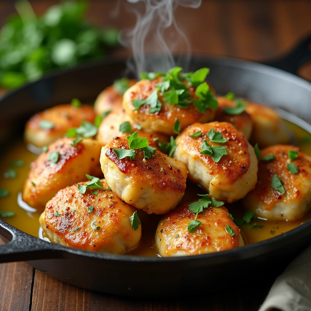 Garlic Butter Chicken Bites Recipe